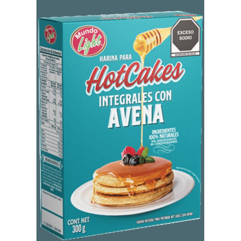 Mundo Light Whole Wheat Pancake Flour with Oats 18 oz Main image