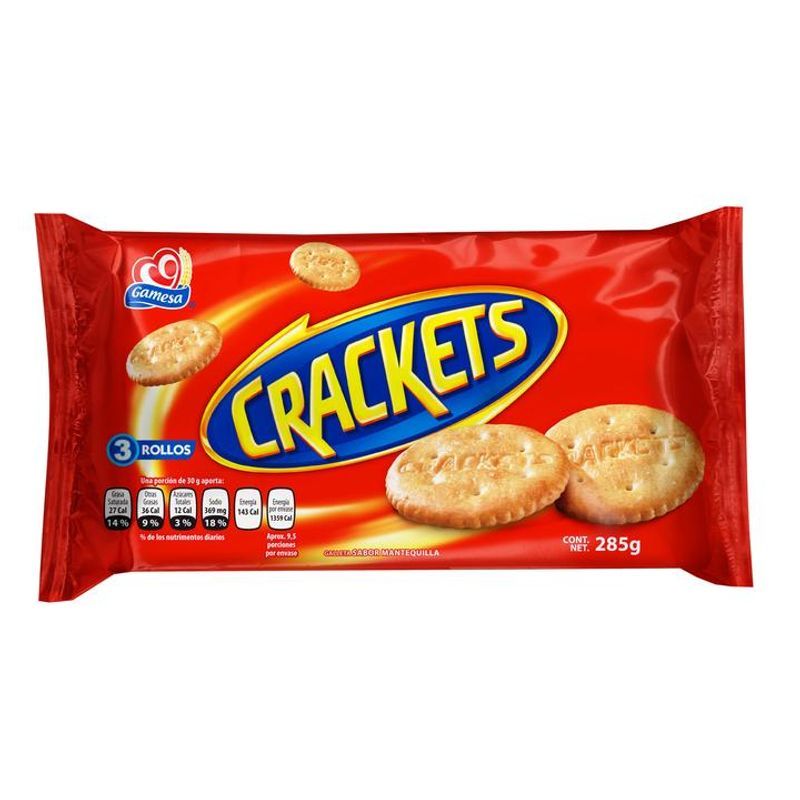 Gamesa Crackets Butter Flavor Cookies - 7 oz