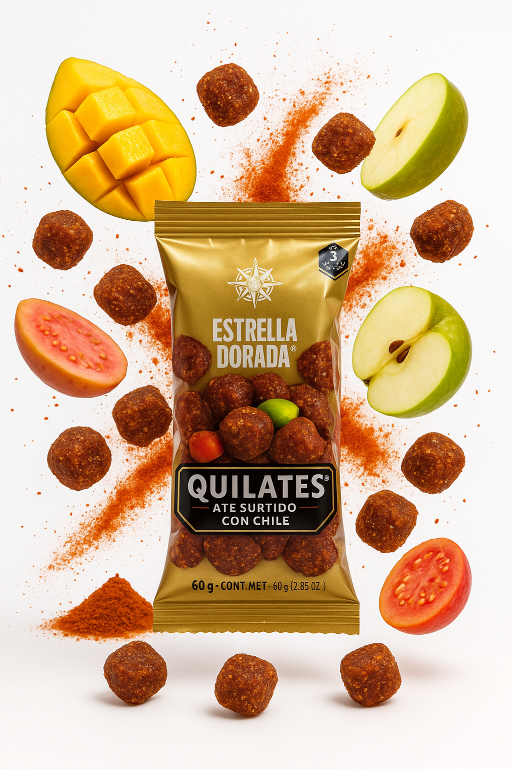 Estrella Dorada Quilates Spicy Fruit Ate - 2 oz