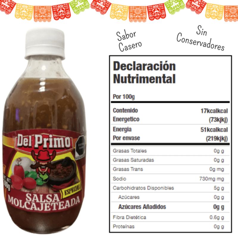 del Primo Molcajete Homemade Sauce - 11 oz Secondary image