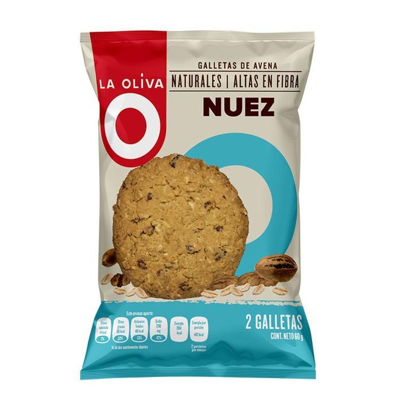 la Oliva Walnut Flavor Oatmeal Cookies - 2 oz