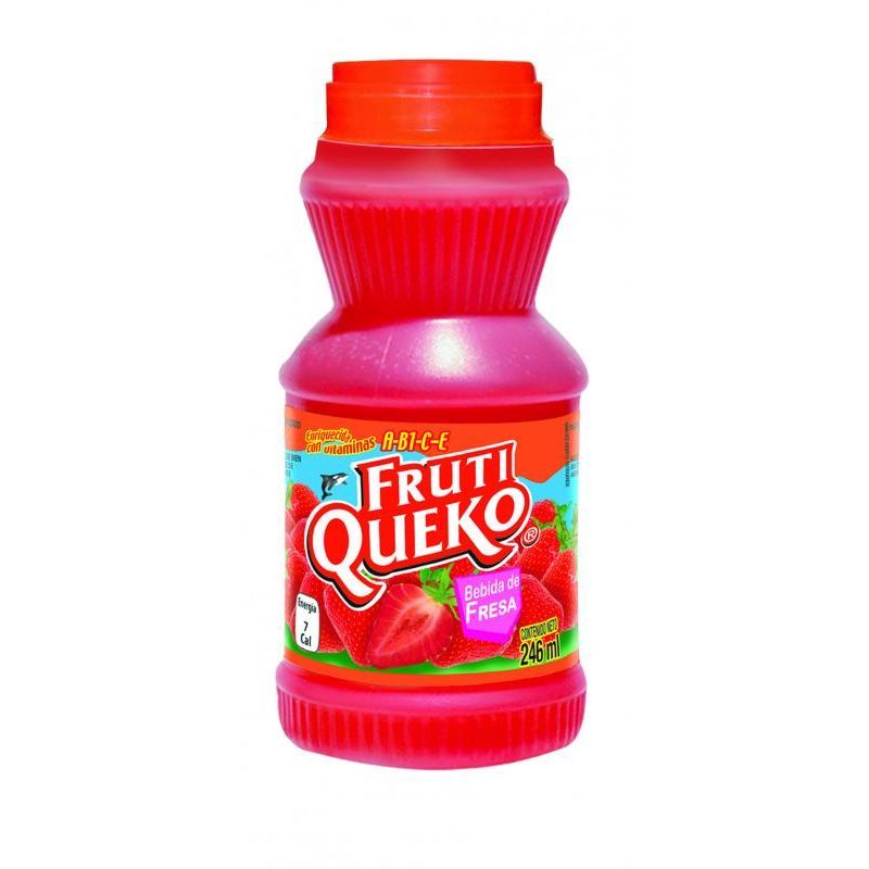 Frutiqueko Strawberry Natural Flavored Drink 8 oz