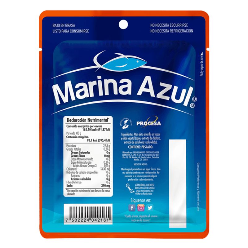 Marina Azul Tuna in Water Pouch - 6 oz