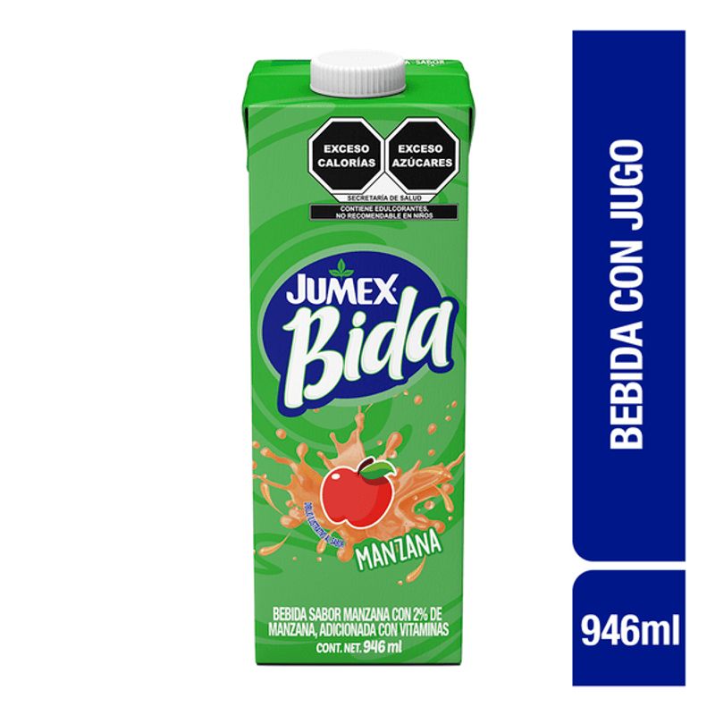 Jumex Bida Apple Flavor Fruit Drink 34 oz