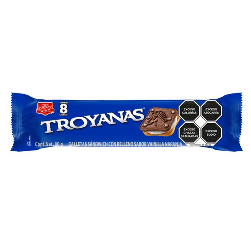 Trojan Vanilla and Orange Flavor Cookies - 3 oz Main image