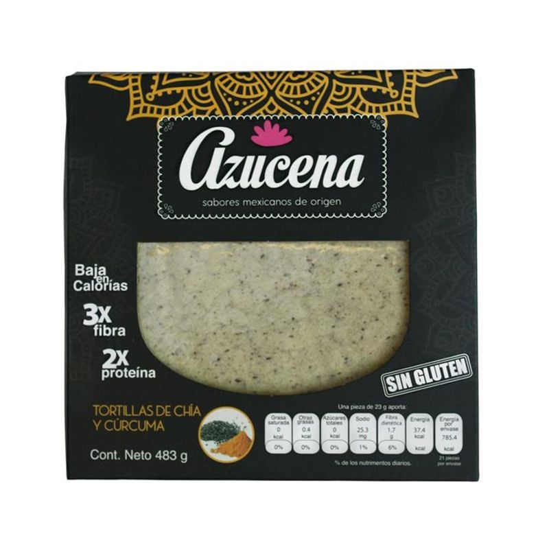 Azucena Chia and Turmeric Tortillas 15 oz Main image