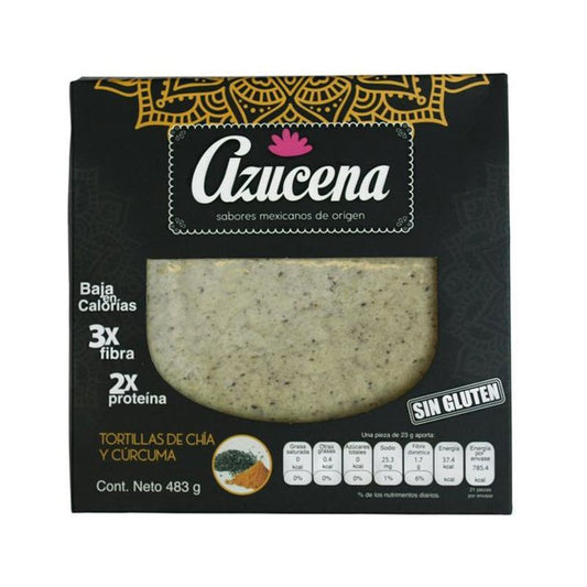 Azucena Chia and Turmeric Tortillas 15 oz