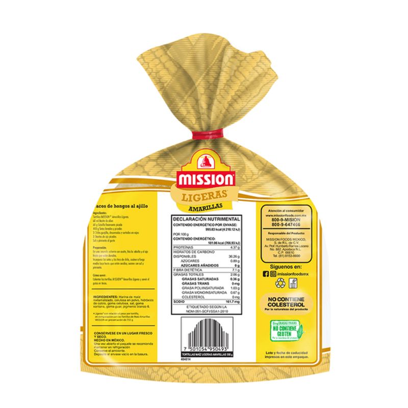 Mission Light Yellow Corn Tortilla 19 oz
