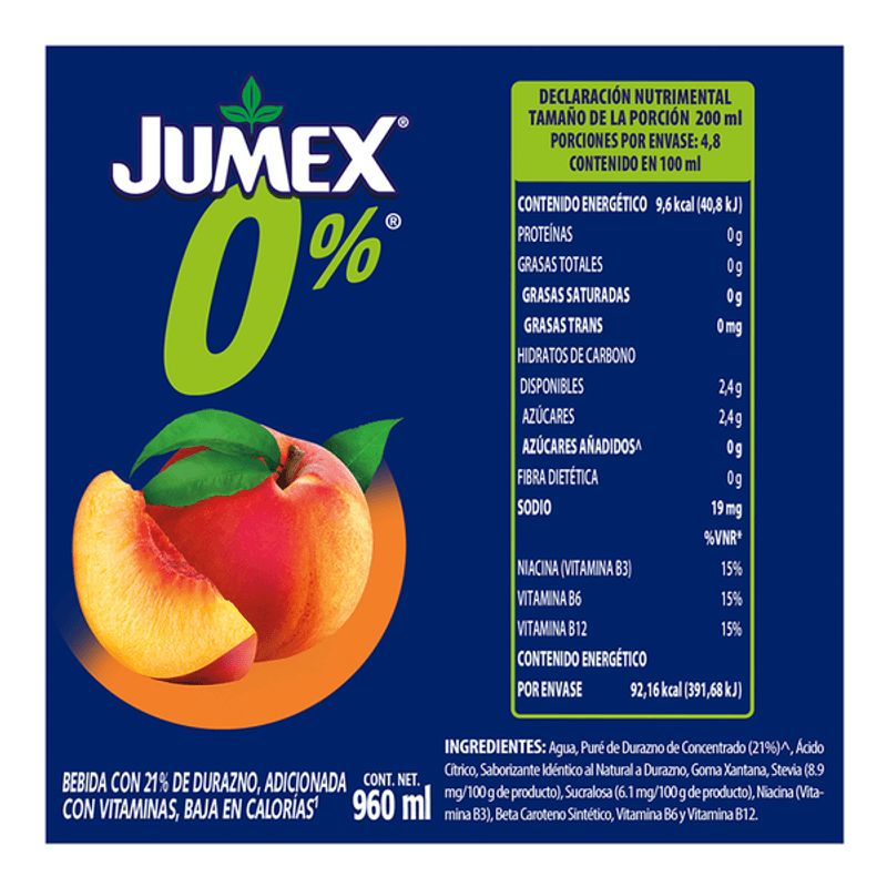 Jumex 0% Peach Juice 34 oz