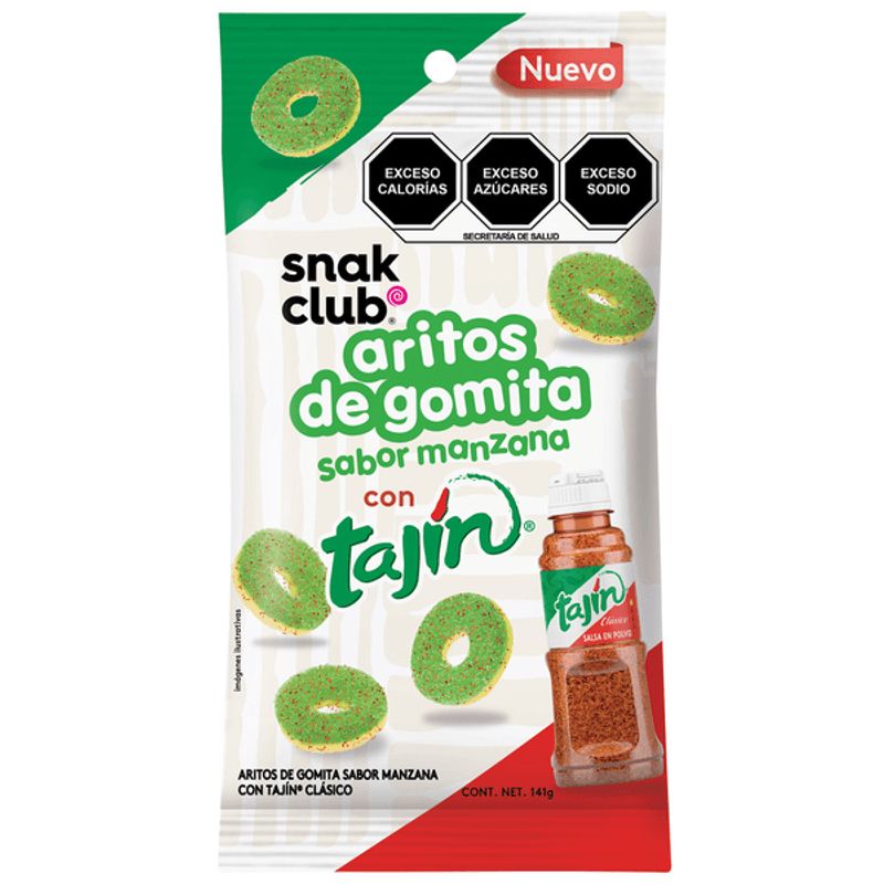 Tajín Snak Club Apple Rings with Tajín, 5 oz Main image