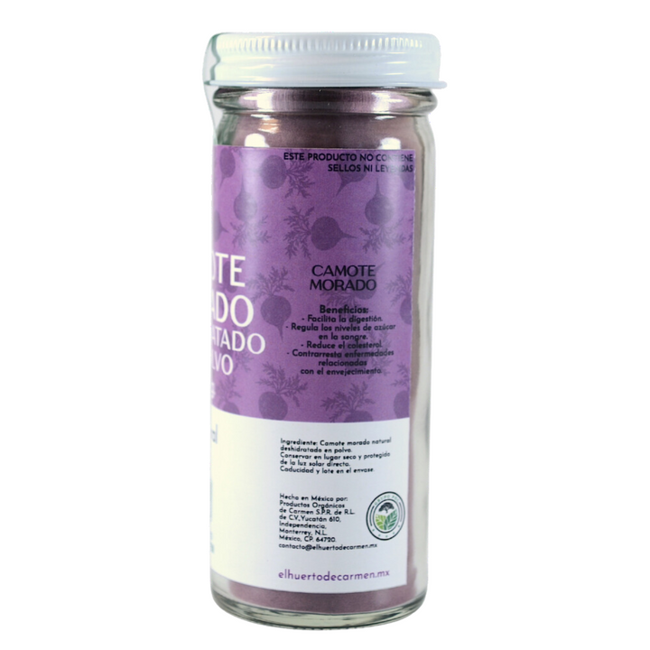 El Huerto de Carmen Purple Sweet Potato Dehydrated Powder Natural 3.5 oz