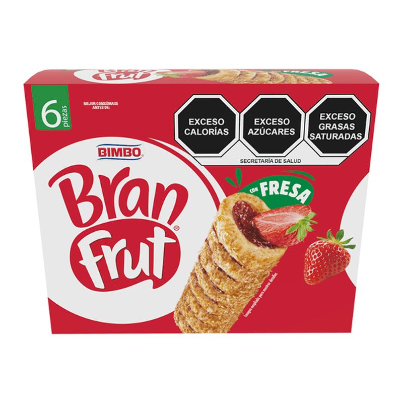 Bimbo Bran Frut Strawberry Bar 8 oz