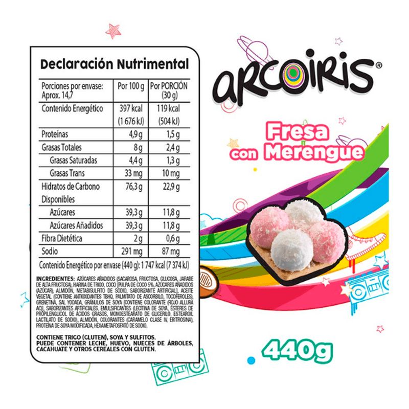 Arcoiris Strawberry Cookies - 16 oz