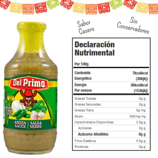 del Primo Green Homemade Sauce - 18 oz