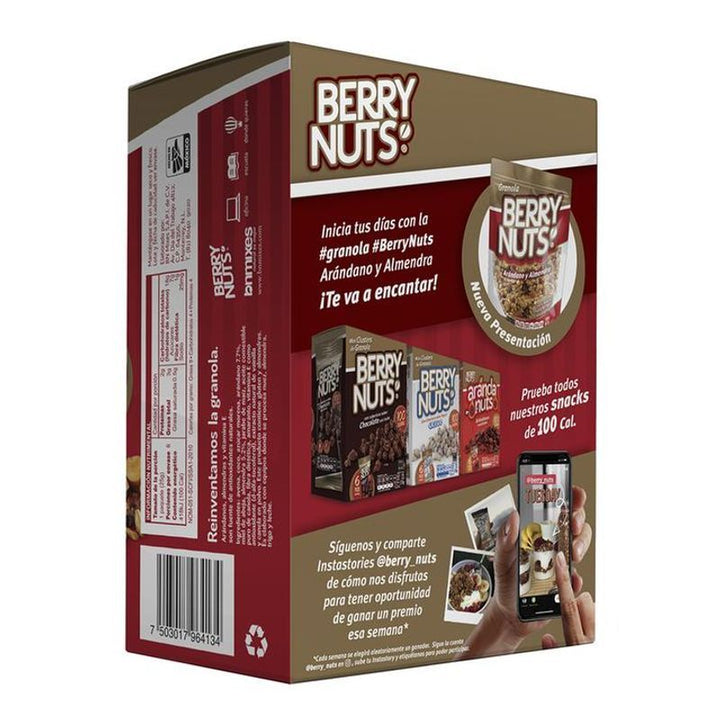 Berry Nuts Chocolate Flavor Granola Balls 6 Pack 5 oz