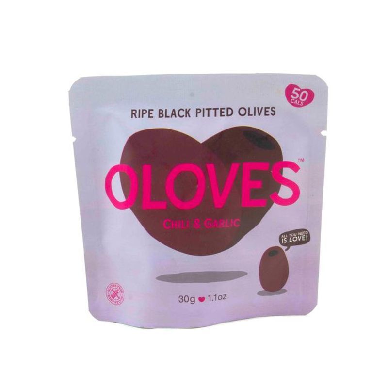 Oloves Garlic and Chili Olives 1 oz Main image