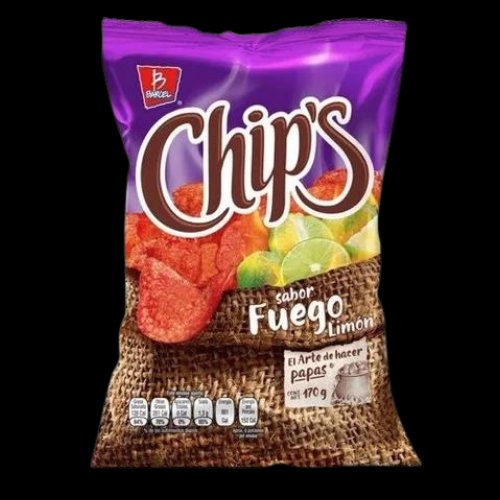 Barcel Chip'S Fuego Potato Chips 5 oz