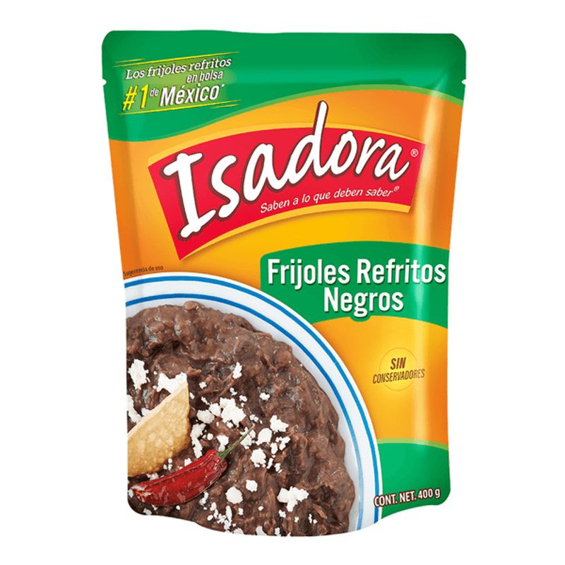 Isadora Refried Black Beans - 14 oz Main image