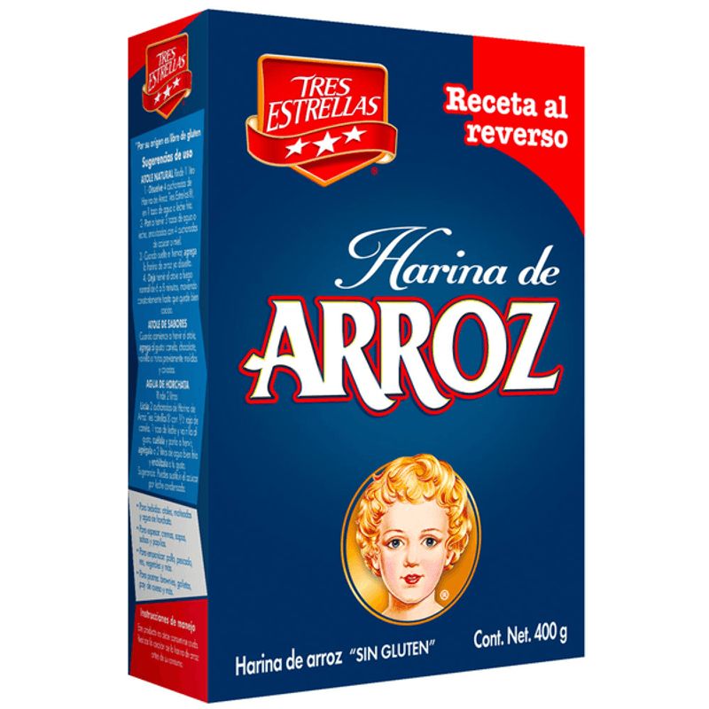 Tres Estrellas Gluten-Free Rice Flour, 14 oz Main image