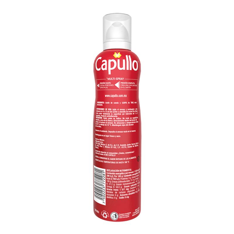 Capullo Pure Canola Oil Spray - 6 oz Main image