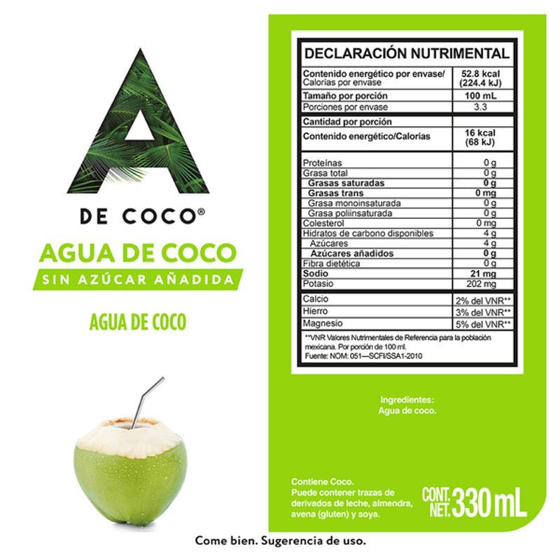 100% Natural Coconut Water 12 oz