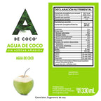 A De Coco 100% Natural Coconut Water 12 oz