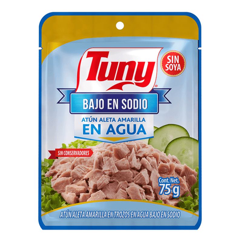 Tuny Tuna Pouch in Water Low Sodium, 3 oz