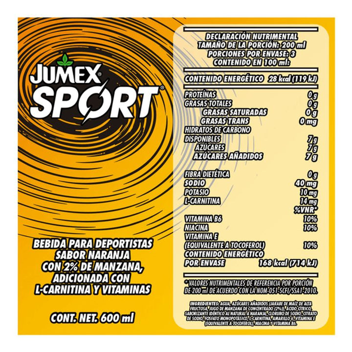 Jumex Sport Isotonic Orange 20 oz