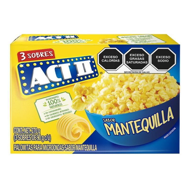 Act II Microwave Popcorn Butter Flavor - 3 Pack Main image