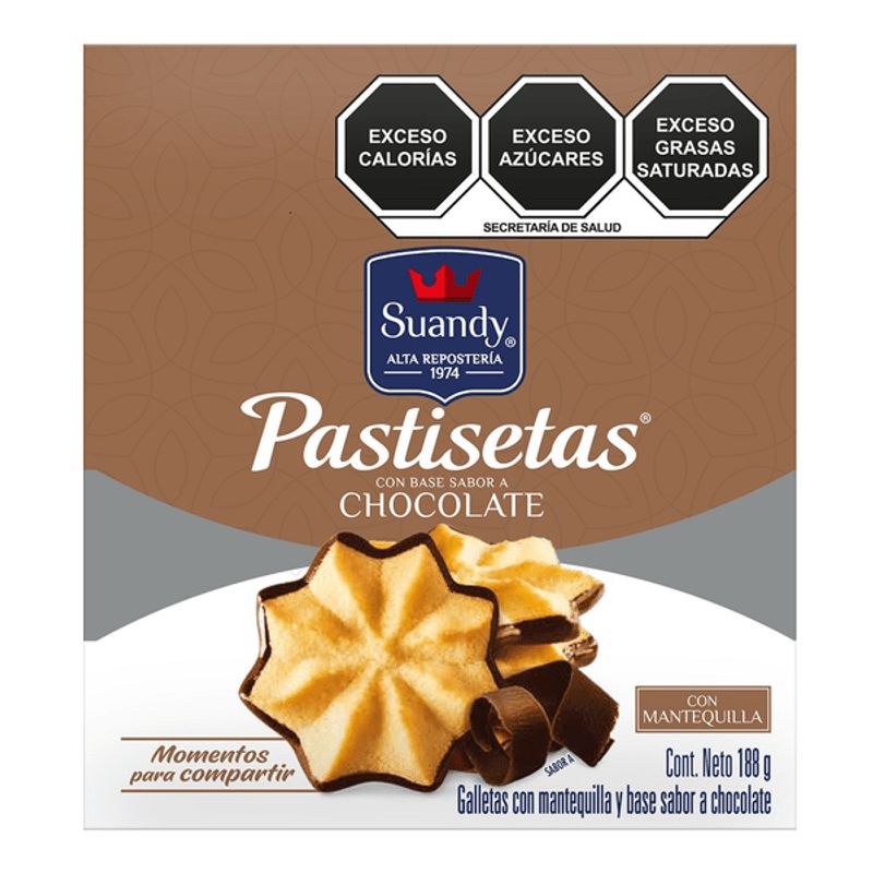 Suandy Butter Pastisetas Chocolate Flavor Cookies 7 oz Main image