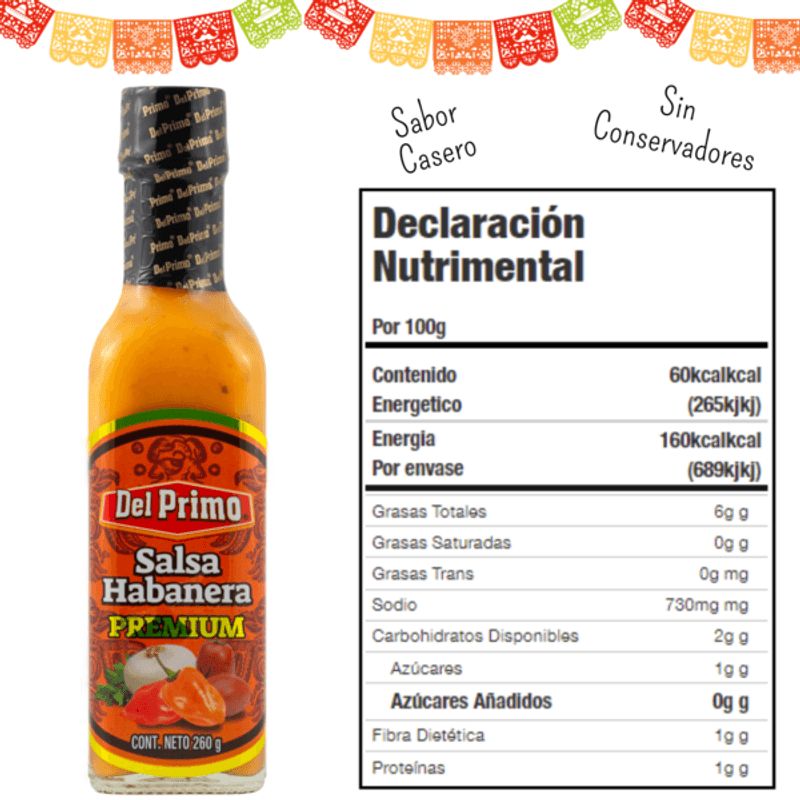 del Primo Red Habanero Sauce - 9 oz Secondary image