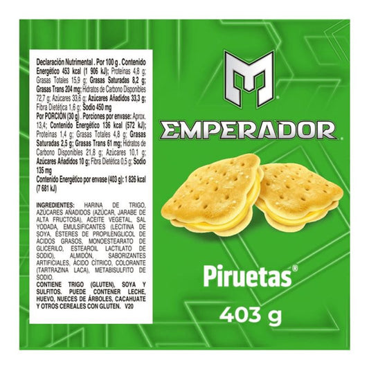 Emperor Pirouette Lemon Flavor Cookies - 14 oz