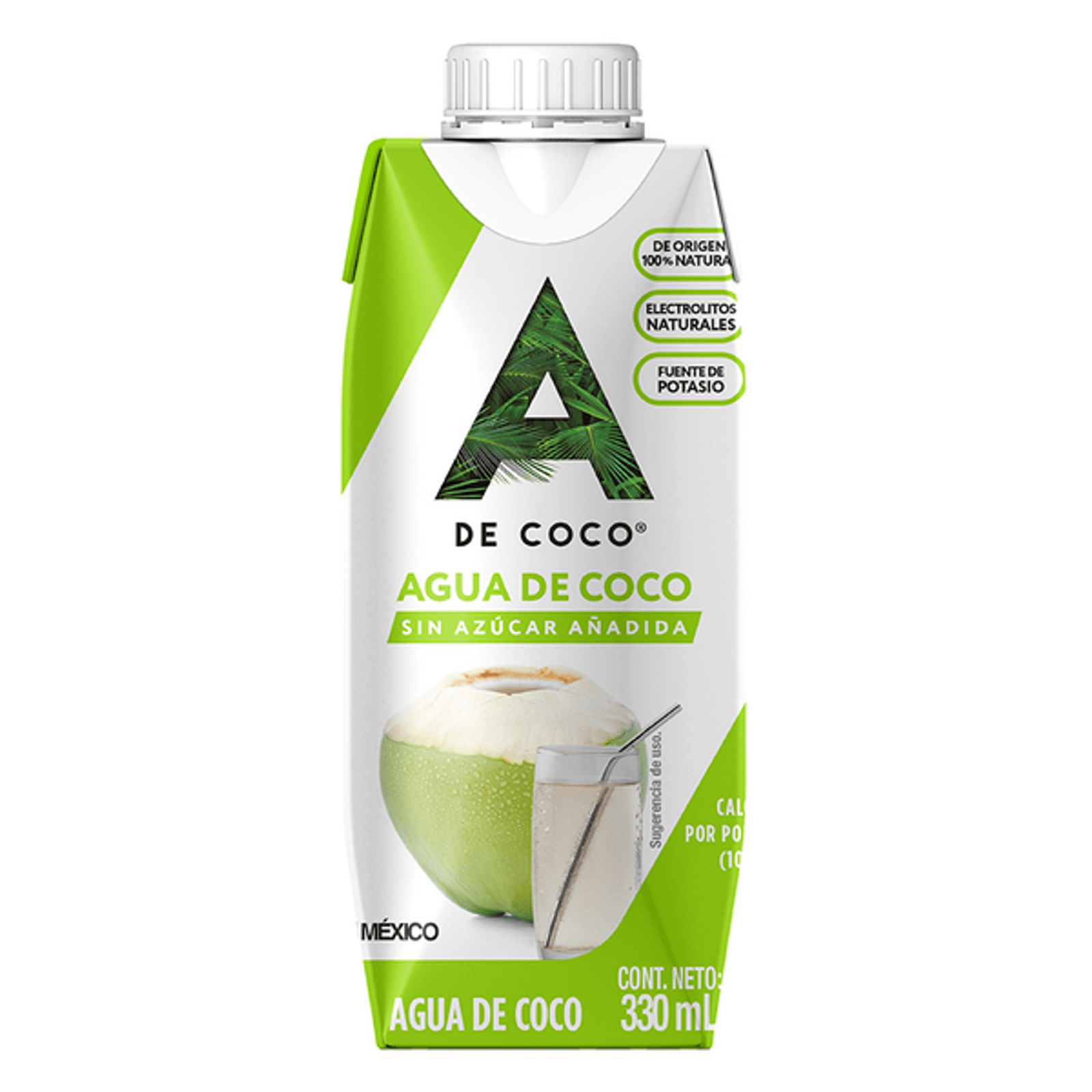 A De Coco 100% Natural Coconut Water 12 oz Main image