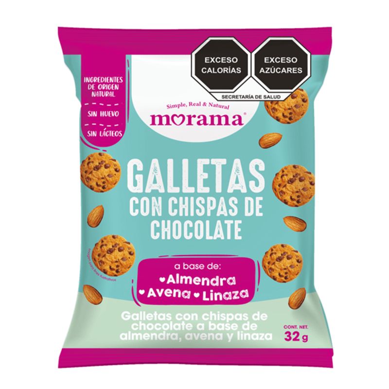 Morama Chocolate Chip Cookies with Almond, Oats & Flaxseed - 1 oz