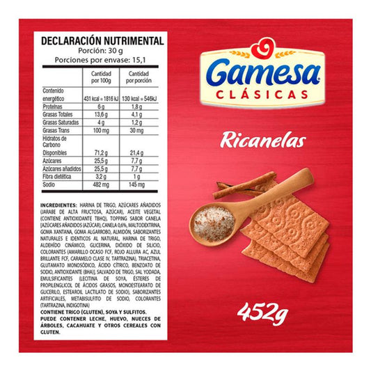 Ricanelas Cinnamon Cookies - 16 oz