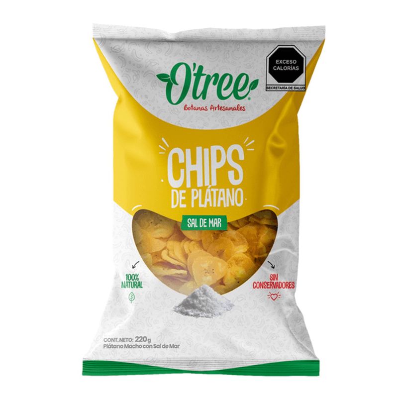 Otree Sea Salt Banana Chips 8 oz Main image