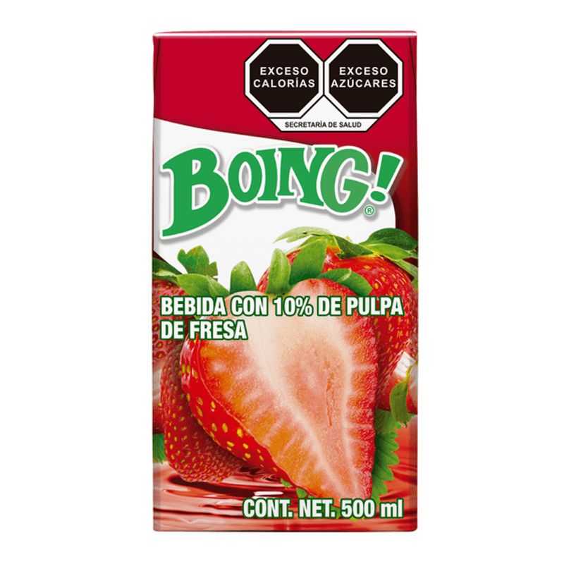 Boing Fortified Strawberry Pulp Drink 17 oz