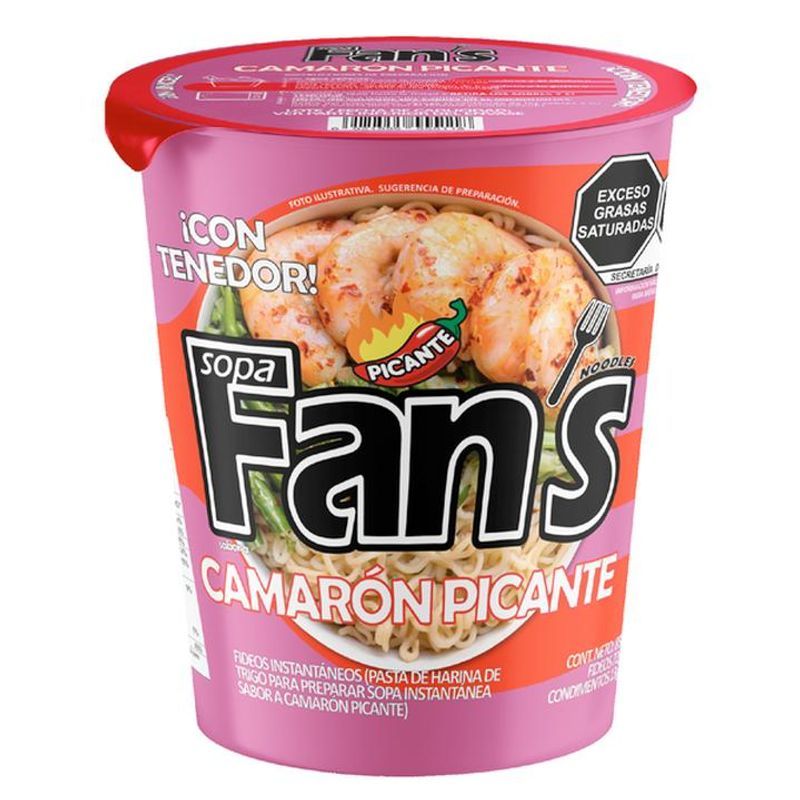 FANS Instant Soup Chicken Flavor Spicy, 3 oz Main image