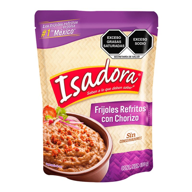 Isadora Refried Beans with Chorizo - 15 oz Main image