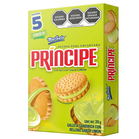 Sandwich Filled Prince Lemon Flavor Cookies - 11 oz