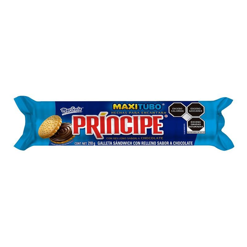Marinela Principe Chocolate Maxitube Cookies, 7 oz
