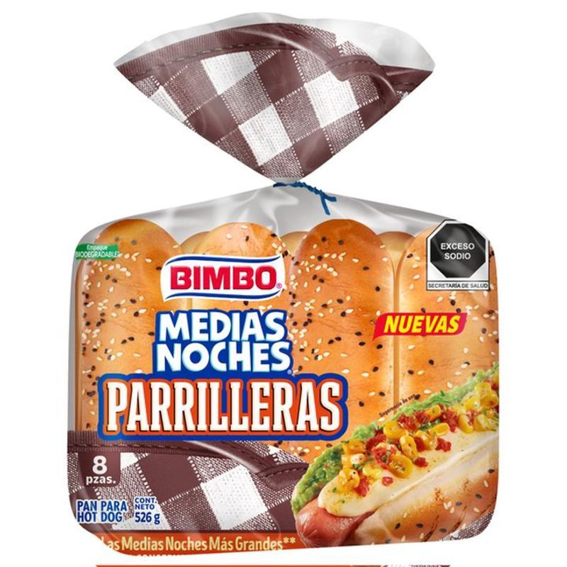Bimbo Grillers Hot Dog Buns, 18 oz