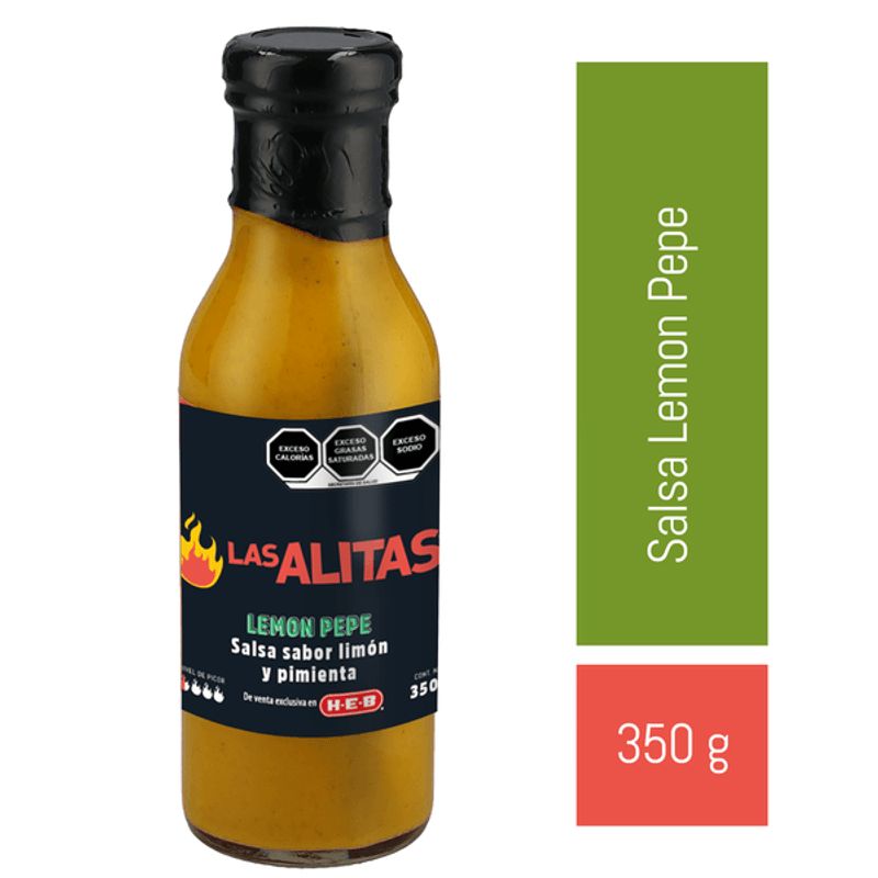 Las Alitas Lemon Pepper Wing Sauce 12 oz Main image