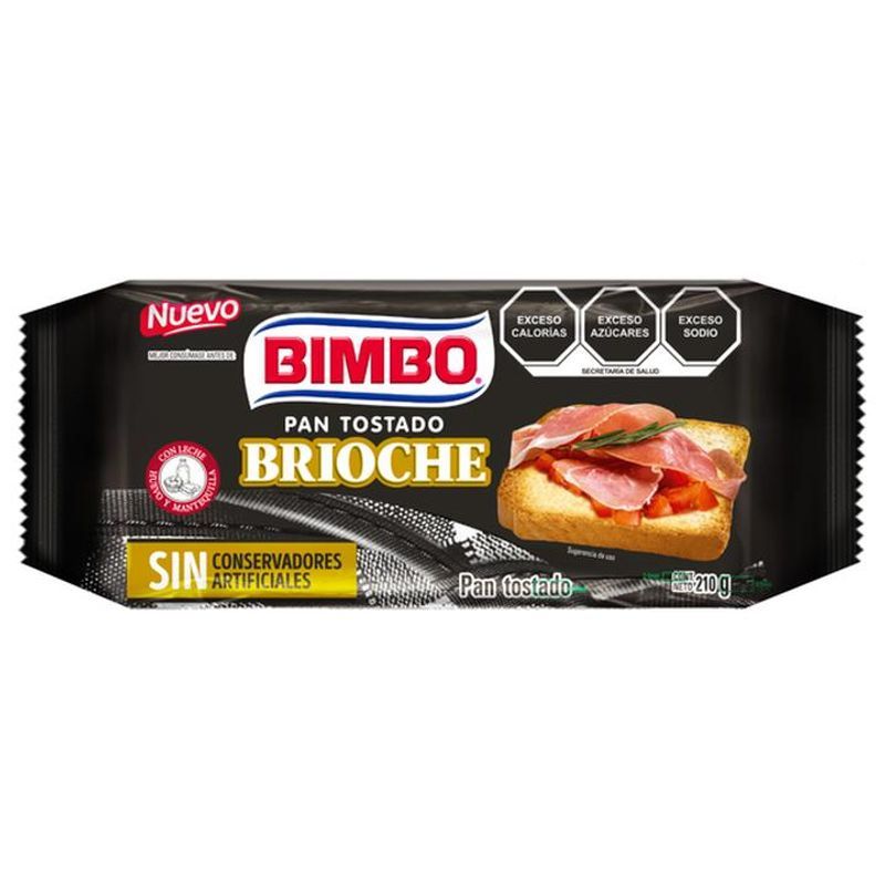 Bimbo Brioche Toasted Bread, 7 oz