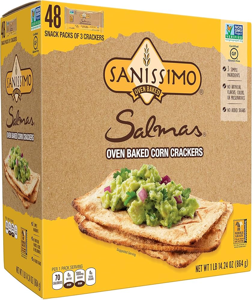 Sanissimo Salmas Baked Corn Tostadas – 48 Convenient Packs Main image