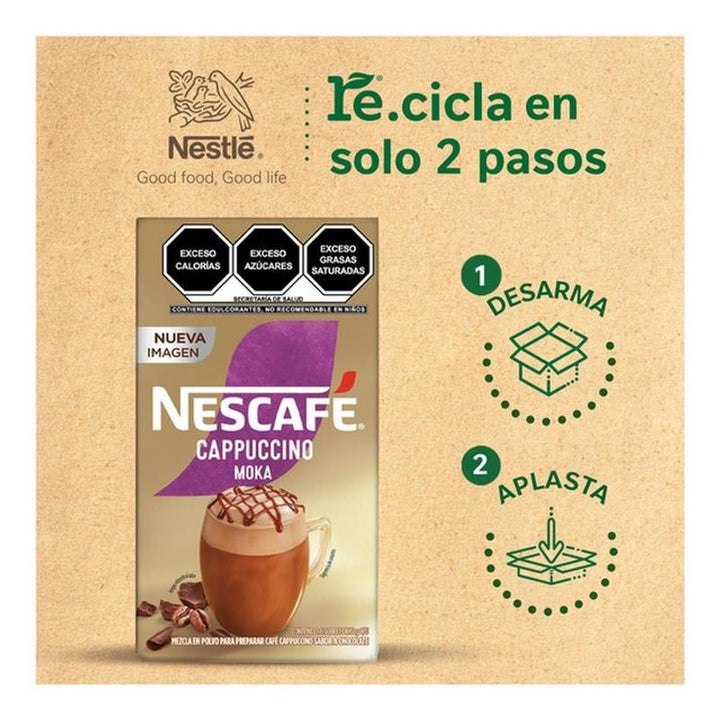 Nescafé Moka Cappuccino Instant Coffee Box - 6 packs of 1 oz