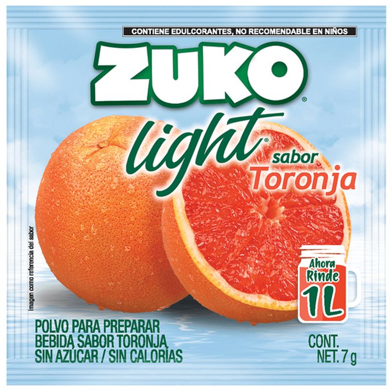 Zuko Light Grapefruit Toronja Flavor Drink Powder 0.25 oz Main image
