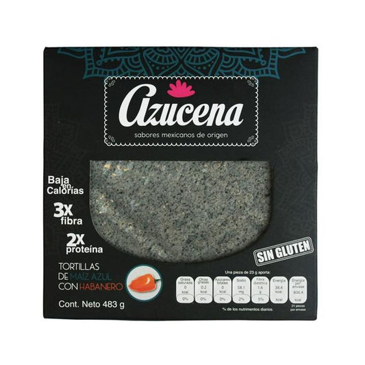 Azucena Blue Corn and Habanero Tortillas 15 oz