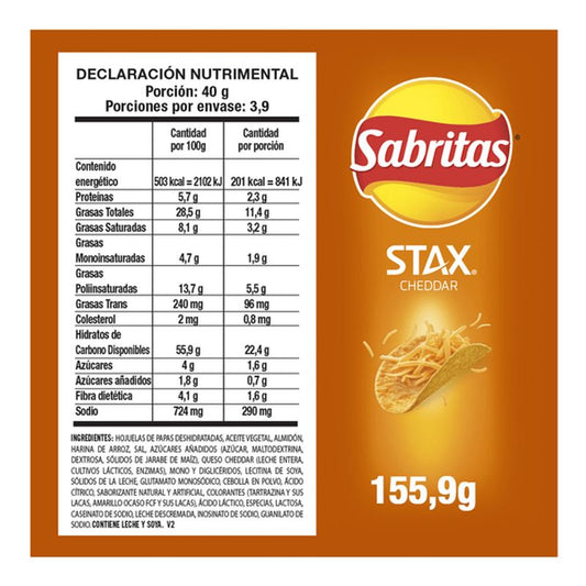 Stax Cheddar Flavor Potato Chips 6 oz