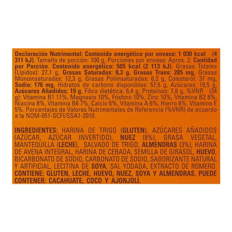Bimbo Multigrain Nut Cereal Bar 7 oz Secondary image